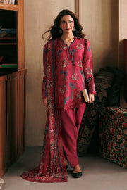 Maria B MBasics Embroidered Linen Unstitched 3Pc Suit MB-CUSV15-08B