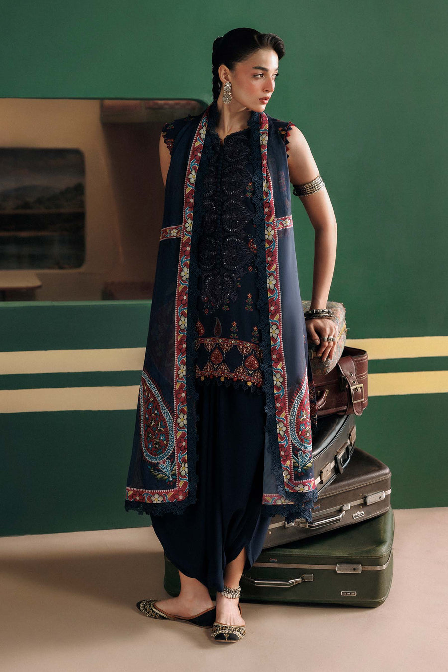Maria B MBasics Embroidered Linen Unstitched 3Pc Suit MB-CUSV15-09A