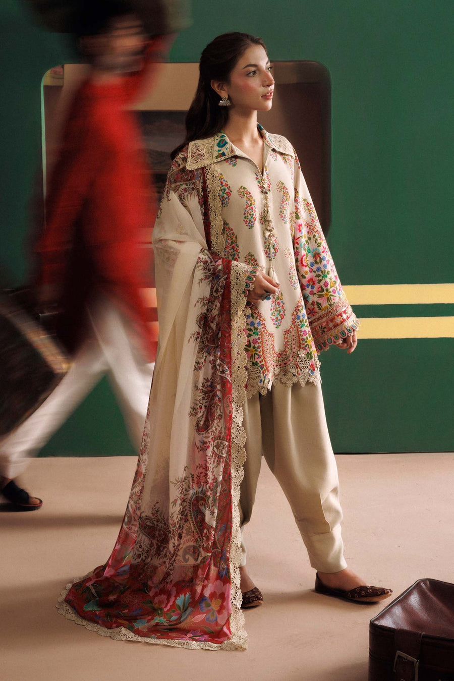 Maria B MBasics Embroidered Linen Unstitched 3Pc Suit MB-CUSV15-10A