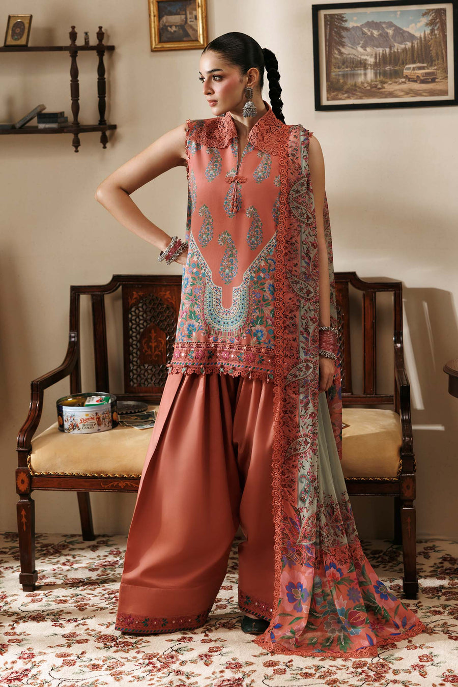 Maria B MBasics Embroidered Linen Unstitched 3Pc Suit MB-CUSV15-10B