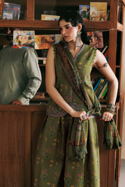Maria B MBasics Embroidered Linen Unstitched 3Pc Suit MB-CUSV15-12A