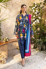 Maria.B M.Basics Elaheh Printed Lawn Unstitched 3Pc Suit MB-ELHV1-10