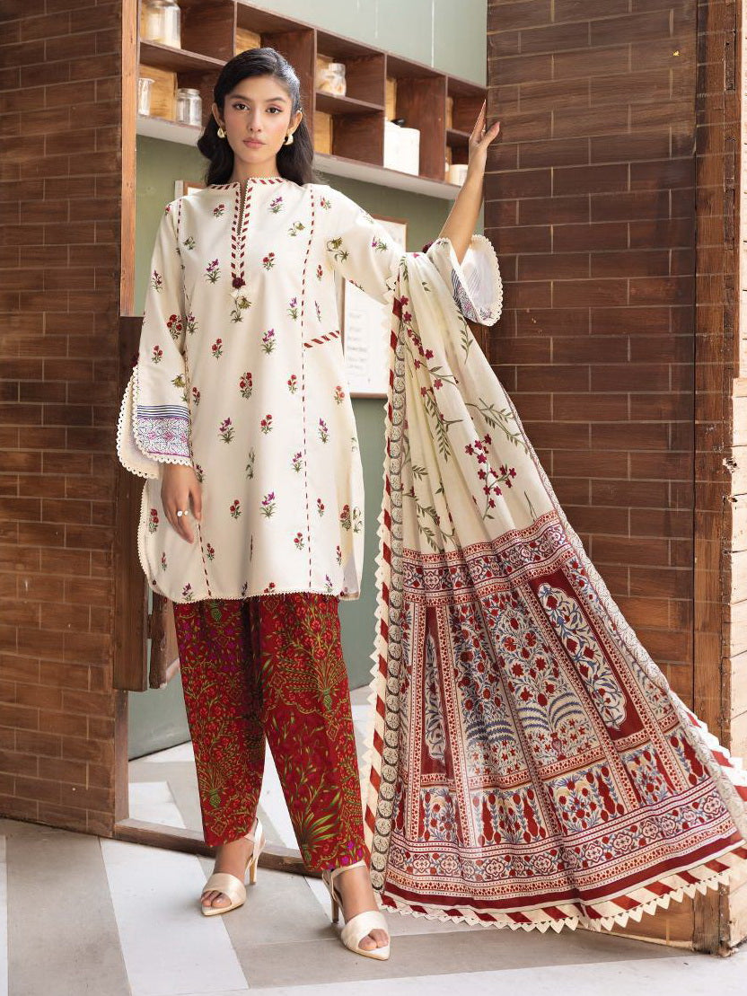 Maria.B M.Basics Elaheh Printed Lawn Unstitched 3Pc Suit MB-ELHV4-01
