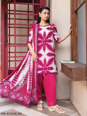 Maria.B M.Basics Elaheh Printed Lawn Unstitched 3Pc Suit MB-ELHV4-04