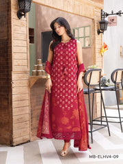Maria.B M.Basics Elaheh Printed Lawn Unstitched 3Pc Suit MB-ELHV4-09