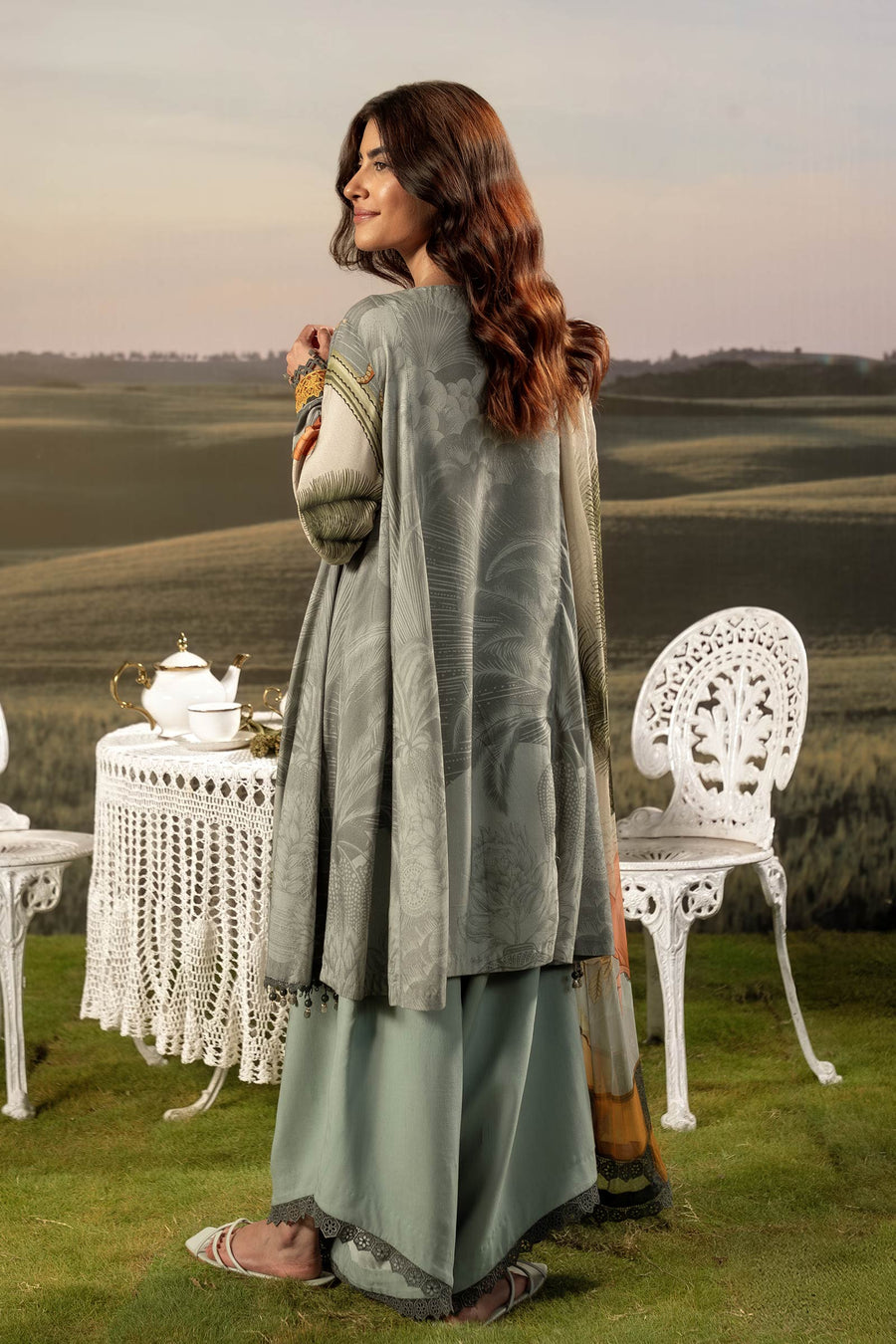 Maria.B M.Basics Embroidered Arabic Lawn Unstitched 3Pc Suit D-06A