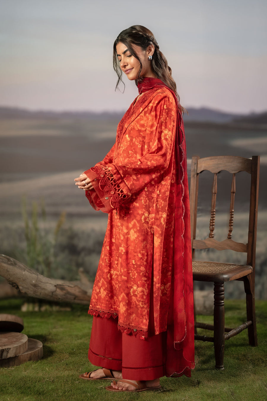 Maria.B M.Basics Embroidered Arabic Lawn Unstitched 3Pc Suit D-10B