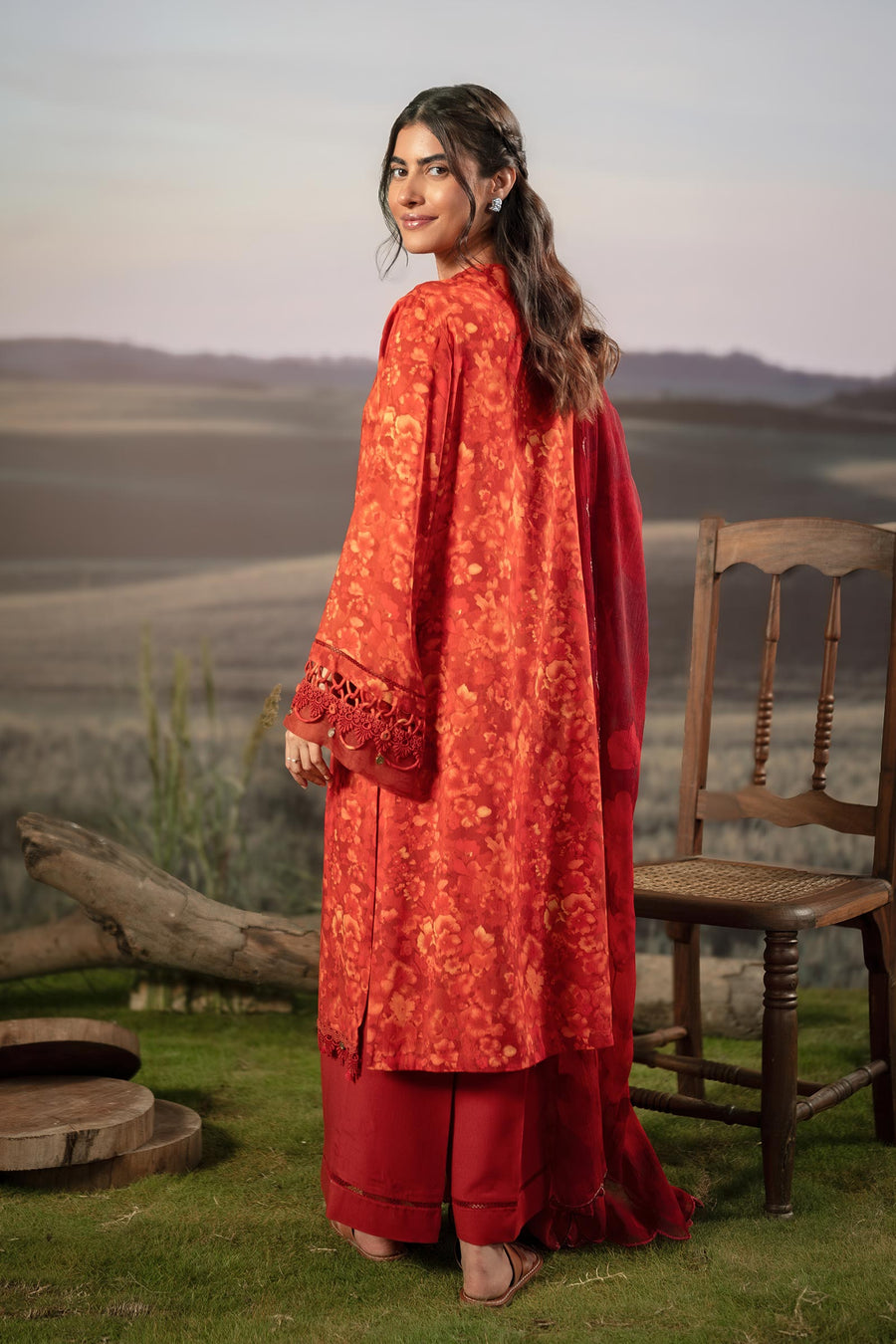 Maria.B M.Basics Embroidered Arabic Lawn Unstitched 3Pc Suit D-10B