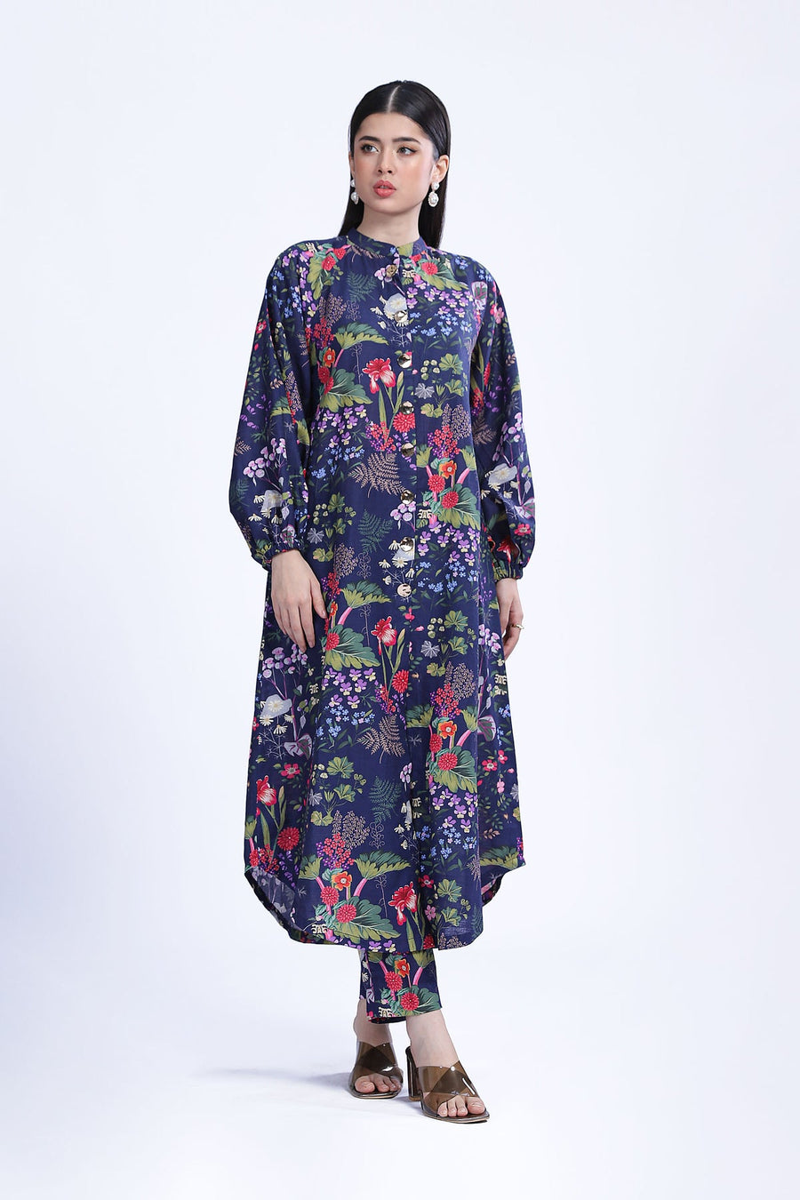 M.Basics by Maria.B Unstitched Printed Khaddar 1Pc Shirt MB-US23-201-B