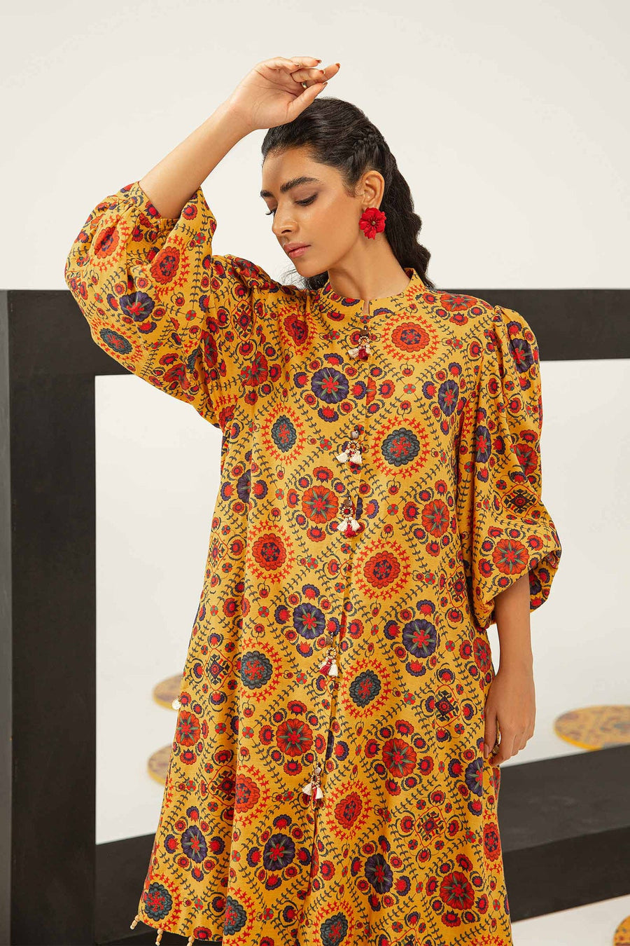 M.Basics by Maria.B Unstitched Printed Khaddar 2Pc Suit MB-US23-203-B