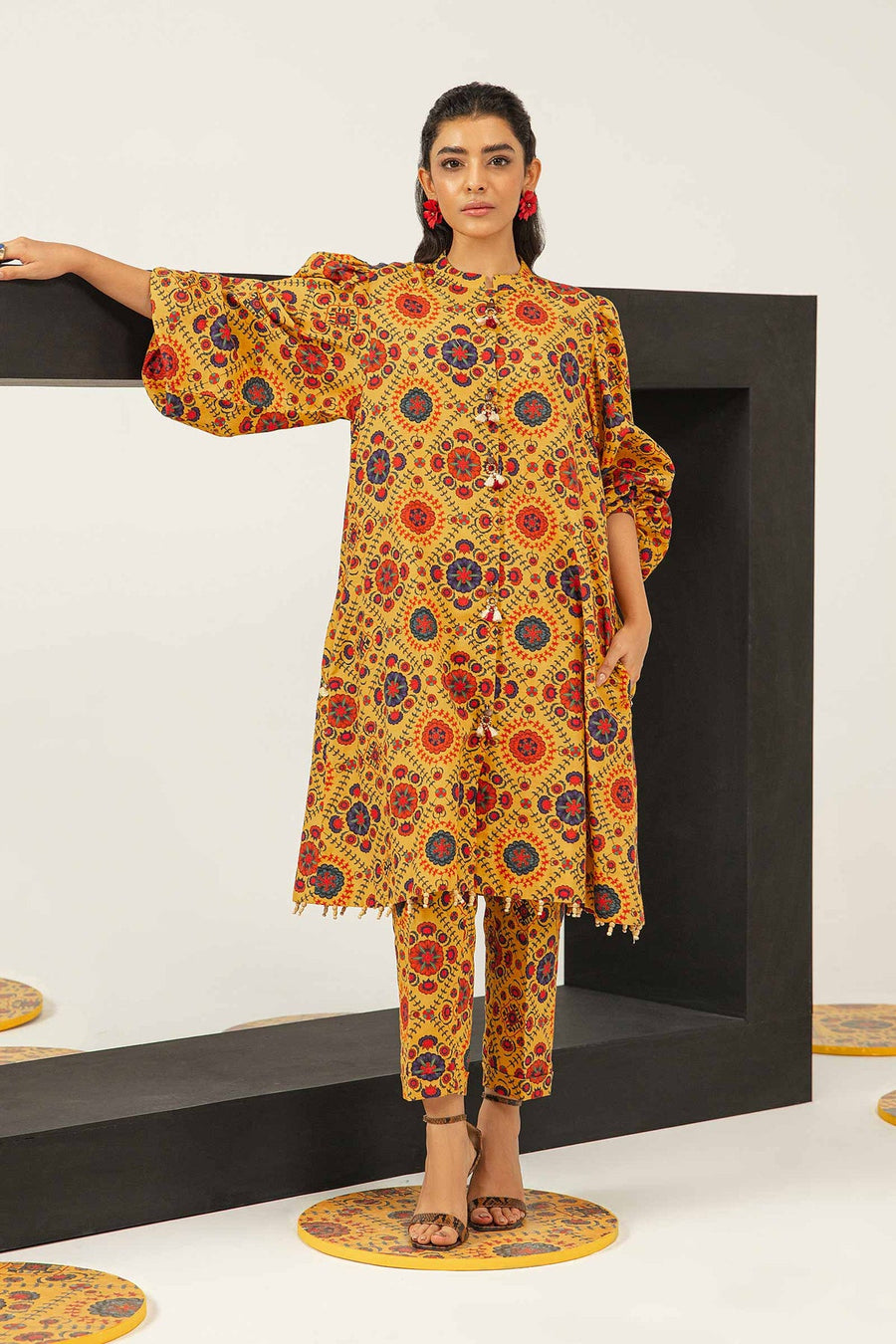 M.Basics by Maria.B Unstitched Printed Khaddar 2Pc Suit MB-US23-203-B