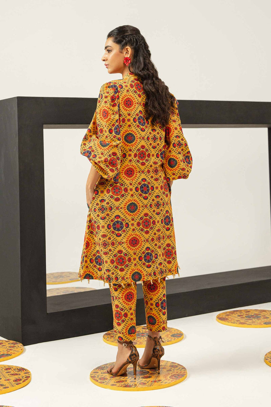 M.Basics by Maria.B Unstitched Printed Khaddar 2Pc Suit MB-US23-203-B