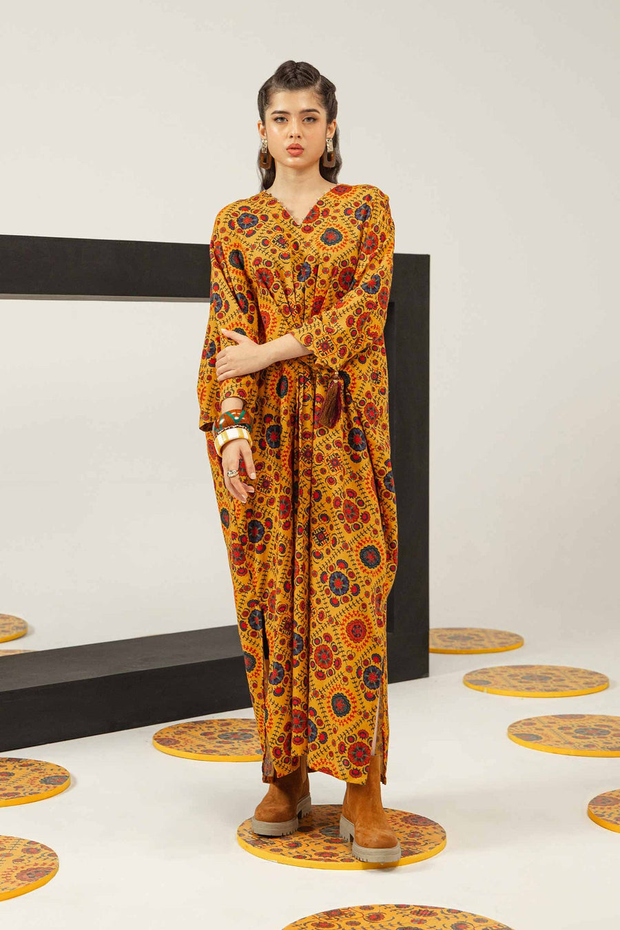 M.Basics by Maria.B Unstitched Printed Khaddar 2Pc Suit MB-US23-203-B
