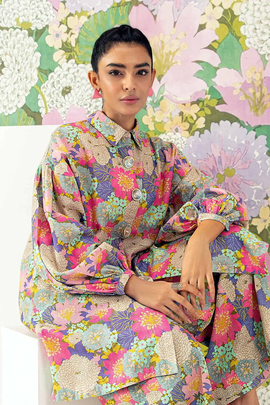 M.Basics by Maria.B Unstitched Printed Khaddar 2Pc Suit MB-US23-204-A