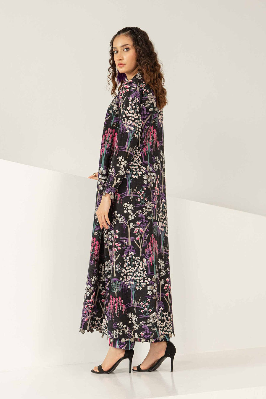 M.Basics by Maria.B Unstitched Printed Khaddar 1Pc Shirt MB-US23-205-B