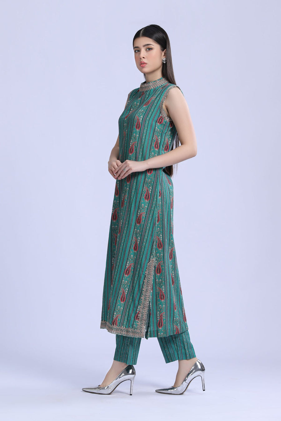 M.Basics by Maria.B Unstitched Embroidered Khaddar 2Pc Suit MB-US23-206-B