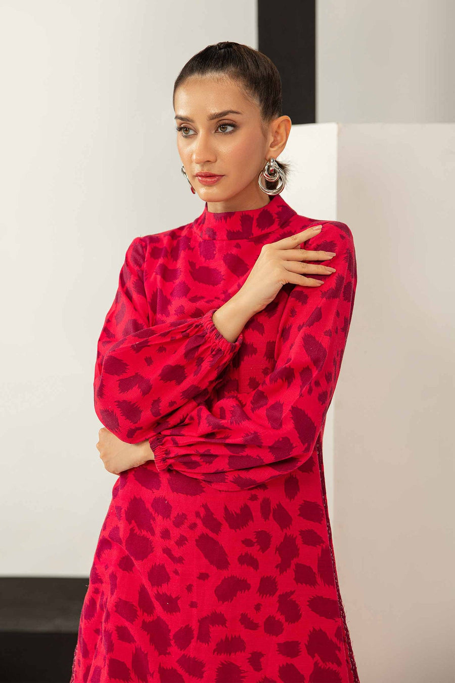 M.Basics by Maria.B Unstitched Embroidered Khaddar 3Pc Suit MB-US23-210-A