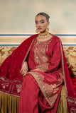 Maria.B M.Basics Festive Embroidered Raw Silk Unstitched 3Pc Suit MB-USW24-602