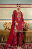 Maria.B M.Basics Festive Embroidered Raw Silk Unstitched 3Pc Suit MB-USW24-602