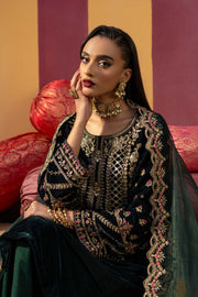 Maria.B M.Basics Festive Embroidered Velvet Unstitched 3Pc Suit MB-USW24-606