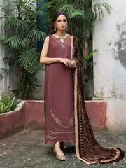 CELTS Mehmal Premium Embroidered Dhanak Unstitched 3Pc Suit MC-01