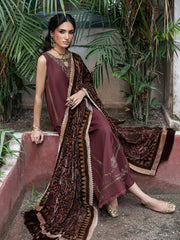 CELTS Mehmal Premium Embroidered Dhanak Unstitched 3Pc Suit MC-01