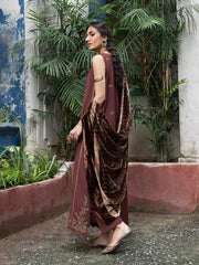 CELTS Mehmal Premium Embroidered Dhanak Unstitched 3Pc Suit MC-01