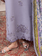CELTS Mehmal Premium Embroidered Dhanak Unstitched 3Pc Suit MC-02