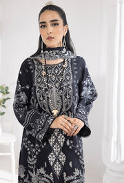 Monochrome by Humdum Unstitched Printed Lawn 3Pc Suit MC-03