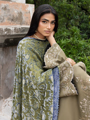 CELTS Mehmal Premium Embroidered Dhanak Unstitched 3Pc Suit MC-03