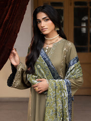 CELTS Mehmal Premium Embroidered Dhanak Unstitched 3Pc Suit MC-03