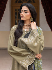 CELTS Mehmal Premium Embroidered Dhanak Unstitched 3Pc Suit MC-03