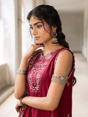 CELTS Mehmal Premium Embroidered Dhanak Unstitched 3Pc Suit MC-04