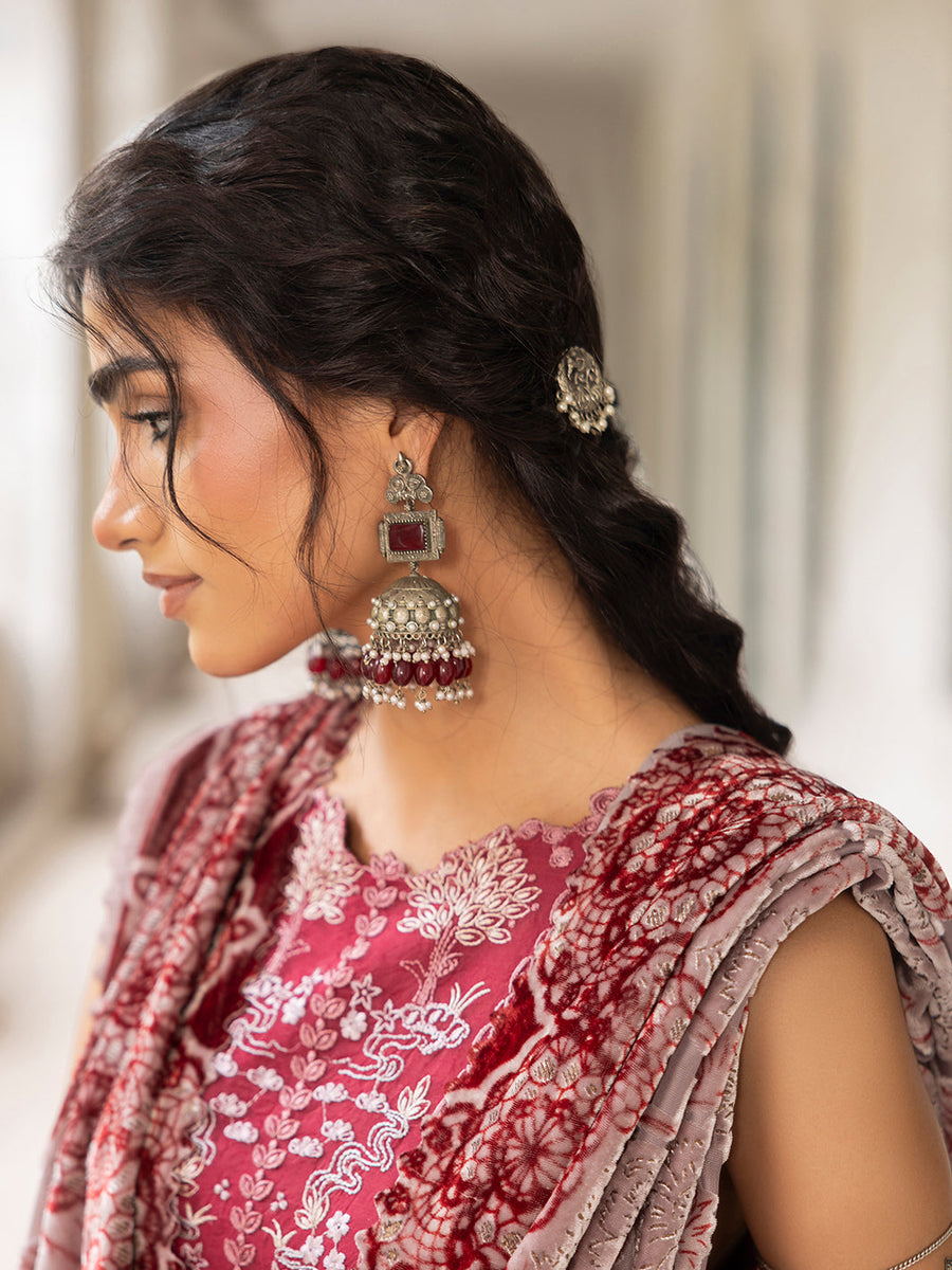 CELTS Mehmal Premium Embroidered Dhanak Unstitched 3Pc Suit MC-04