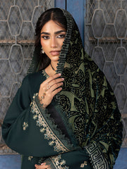 CELTS Mehmal Premium Embroidered Dhanak Unstitched 3Pc Suit MC-05