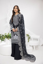 Monochrome by Humdum Unstitched Printed Lawn 3Pc Suit MC-06