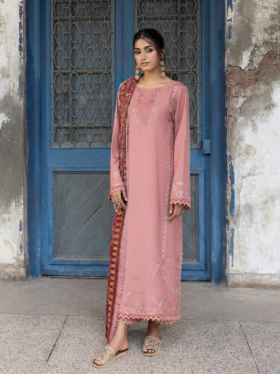 CELTS Mehmal Premium Embroidered Dhanak Unstitched 3Pc Suit MC-06