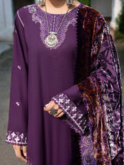 CELTS Mehmal Premium Embroidered Dhanak Unstitched 3Pc Suit MC-07