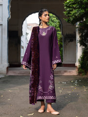 CELTS Mehmal Premium Embroidered Dhanak Unstitched 3Pc Suit MC-07