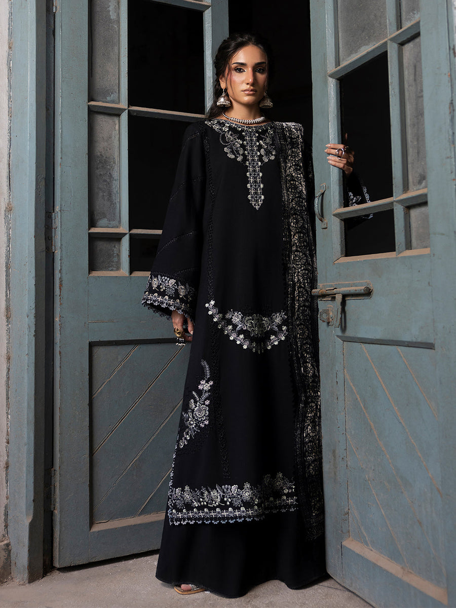 CELTS Mehmal Premium Embroidered Dhanak Unstitched 3Pc Suit MC-08