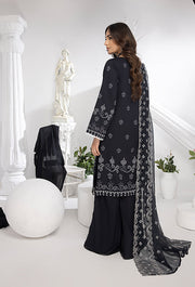 Monochrome by Humdum Unstitched Printed Lawn 3Pc Suit MC-09