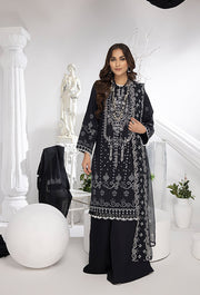 Monochrome by Humdum Unstitched Printed Lawn 3Pc Suit MC-09