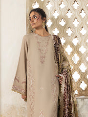 CELTS Mehmal Premium Embroidered Dhanak Unstitched 3Pc Suit MC-09