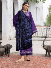 CELTS Mehmal Premium Embroidered Dhanak Unstitched 3Pc Suit MC-10