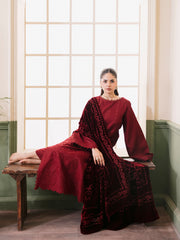 CELTS Mayal Premium Embroidered Dhanak Unstitched 3Pc Suit D-02