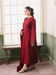CELTS Mayal Premium Embroidered Dhanak Unstitched 3Pc Suit D-02