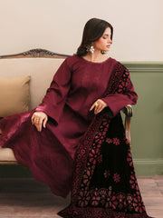 CELTS Mayal Premium Embroidered Dhanak Unstitched 3Pc Suit D-04
