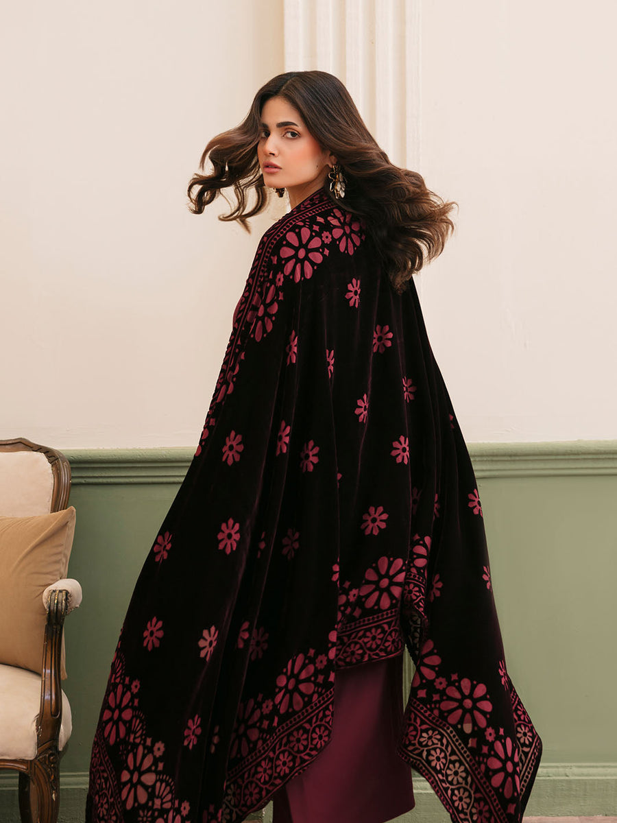 CELTS Mayal Premium Embroidered Dhanak Unstitched 3Pc Suit D-04