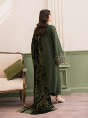 CELTS Mayal Premium Embroidered Dhanak Unstitched 3Pc Suit D-08