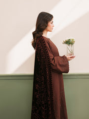 CELTS Mayal Premium Embroidered Dhanak Unstitched 3Pc Suit D-09